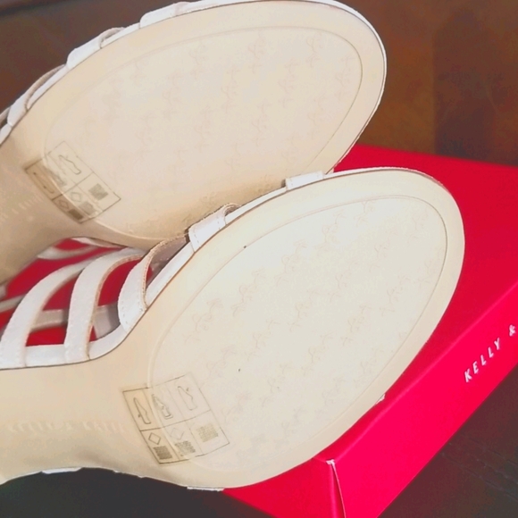 NWB Suede Heeled Sandals - Picture 6 of 9